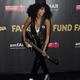 Model Imaan Hammam attends the 2017 amfAR & The Naked Heart Foundation Fabulous Fund Fair. Image via Getty.
